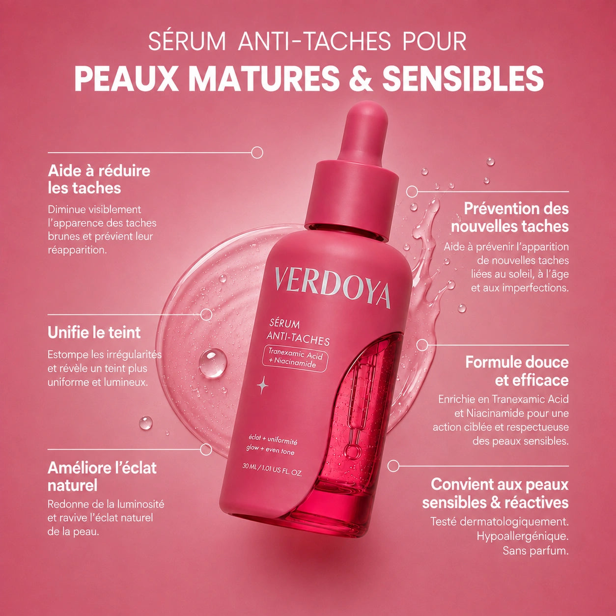 Sérum Anti-Taches — Acide Tranexamique + Niacinamide